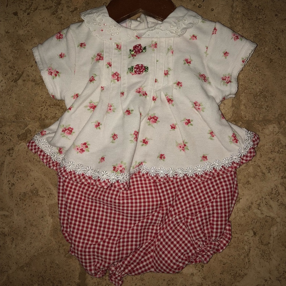 Baby Q t-shirt & bloomers 3-6M